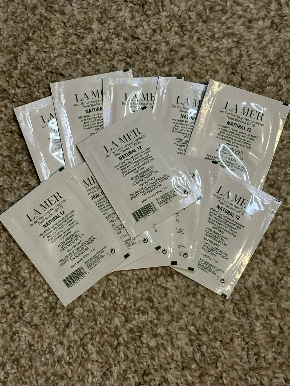 La Mer SPF Foundation *SAMPLES* x 11